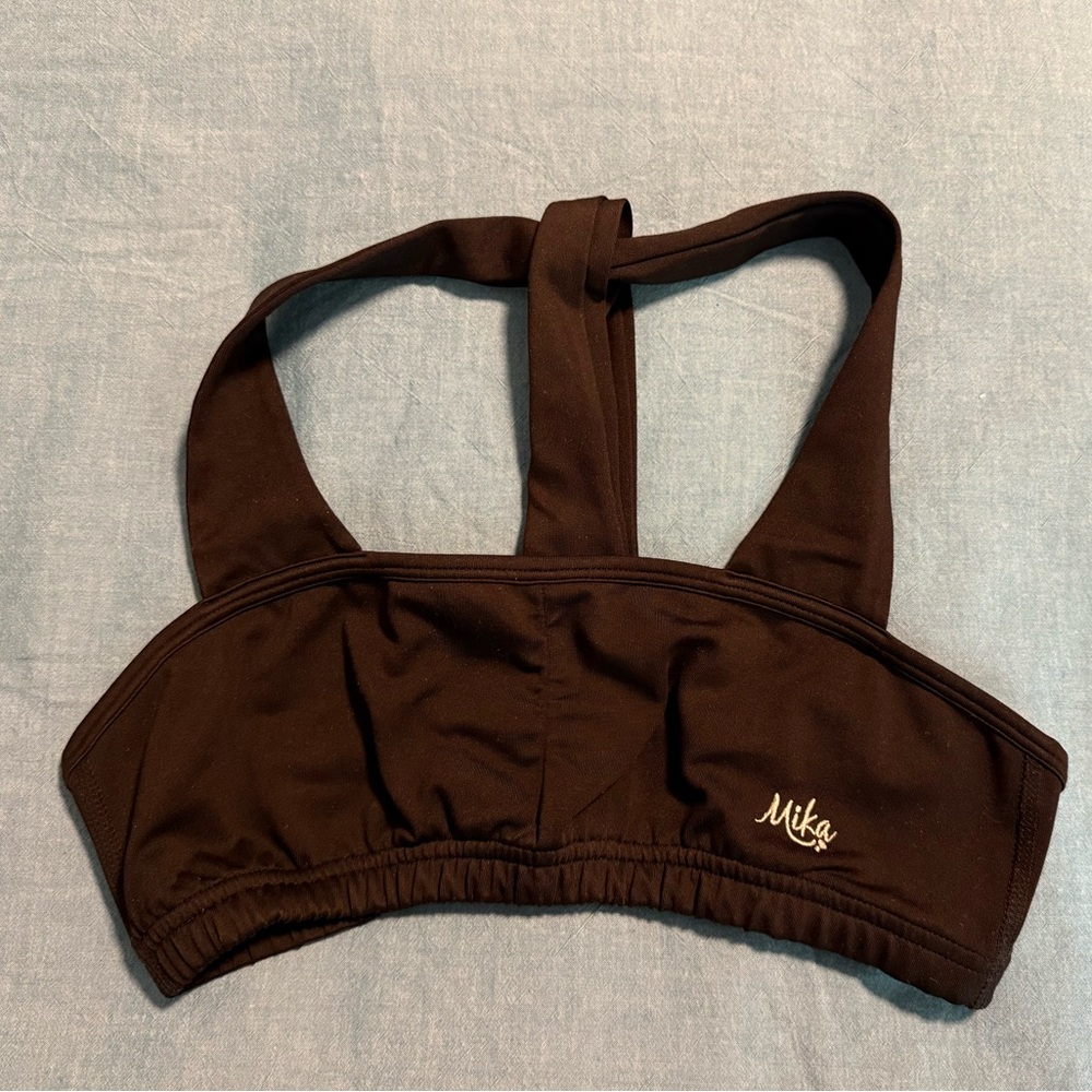 Mika Yoga Wear Lolita Top black size XL